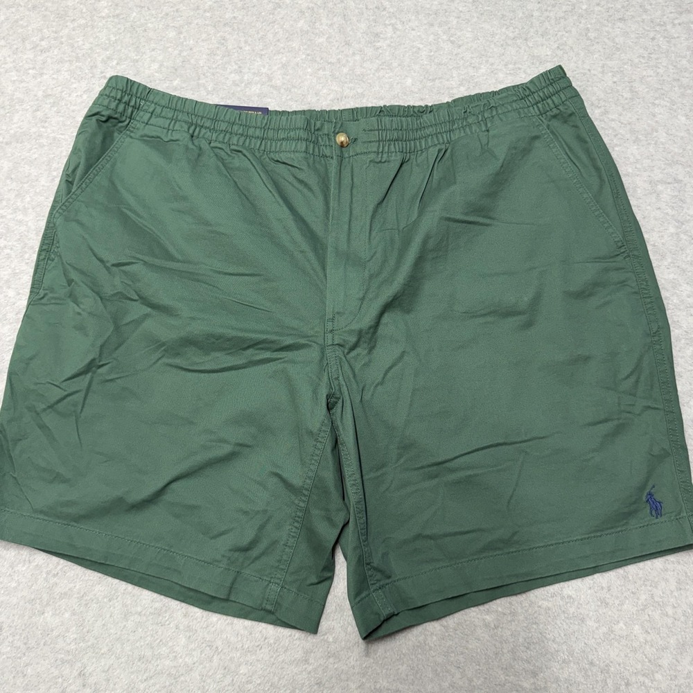 Polo Ralph Lauren Shorts Mens Big 1X Green Prepster Stretch Chino 9in Casual